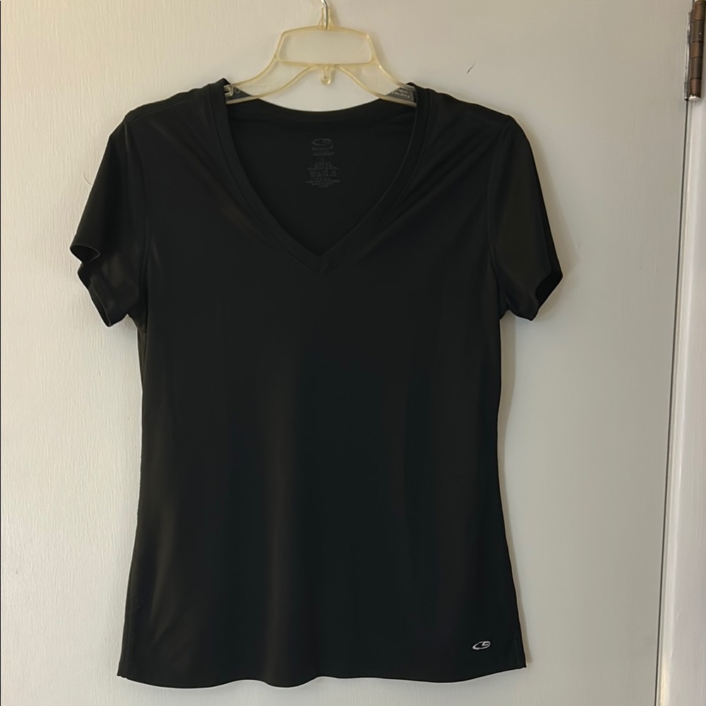 Champion Black Fitted Short Sleeve Tee